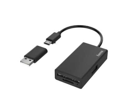 Hub USB Hama HUB HAMA USB 2.0 1xUSB-A + CZYTNIK KART SD/MicroSD #